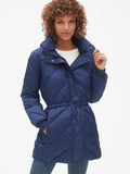 ColdControl Elongated Puffer Jacket with Cinched-Waist
