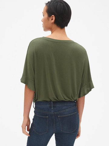 Modern Long Sleeve Boatneck T-Shirt