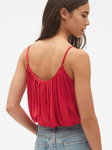Drapey Pintuck Swing Cami