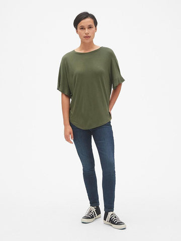 Modern Long Sleeve Boatneck T-Shirt