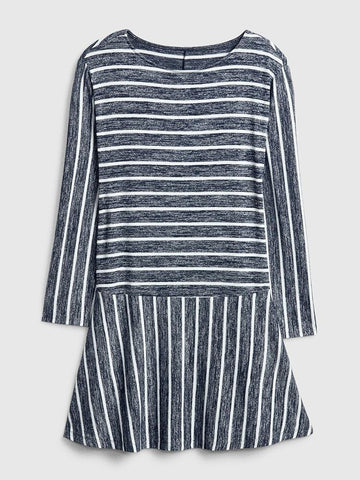 Softspun Stripe Flounce T-Shirt Dress