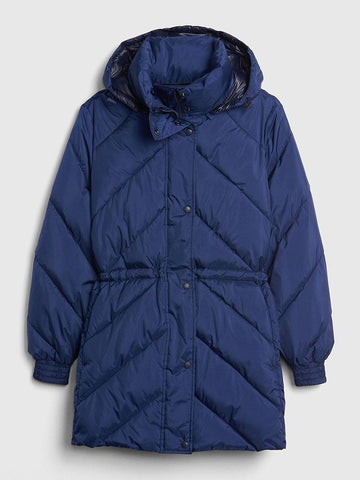 ColdControl Elongated Puffer Jacket with Cinched-Waist