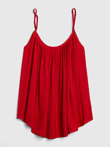 Drapey Pintuck Swing Cami