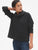 Faux-Fur Lined Funnel-Neck Pullover Sweatshirt