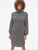 Cozy Blouson Sleeve Turtleneck Sweater Dress