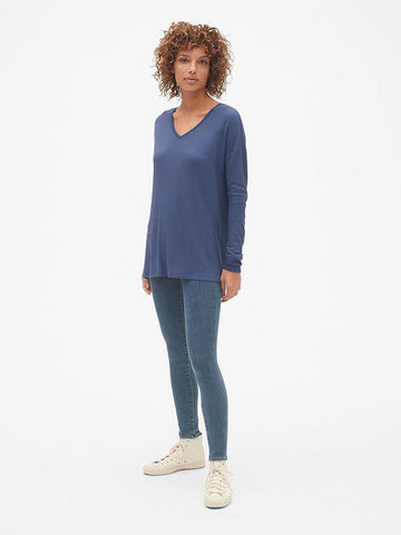 Long Sleeve V-Neck Thermal Top